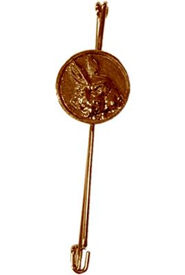 Epingle Tête Lapin Bronze