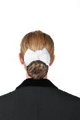 Barette à cheveux noeud satin blanc