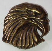 Bouton Tête Aigle Profile Bronze